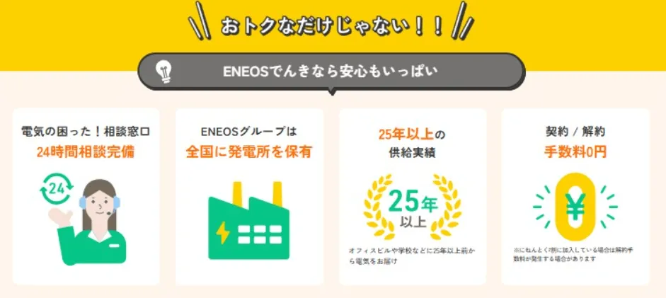 【北海道電力エリアでおすすめの電力会社：ENEOSでんき】メリット④24時間相談も◎安心のアフターフォロー