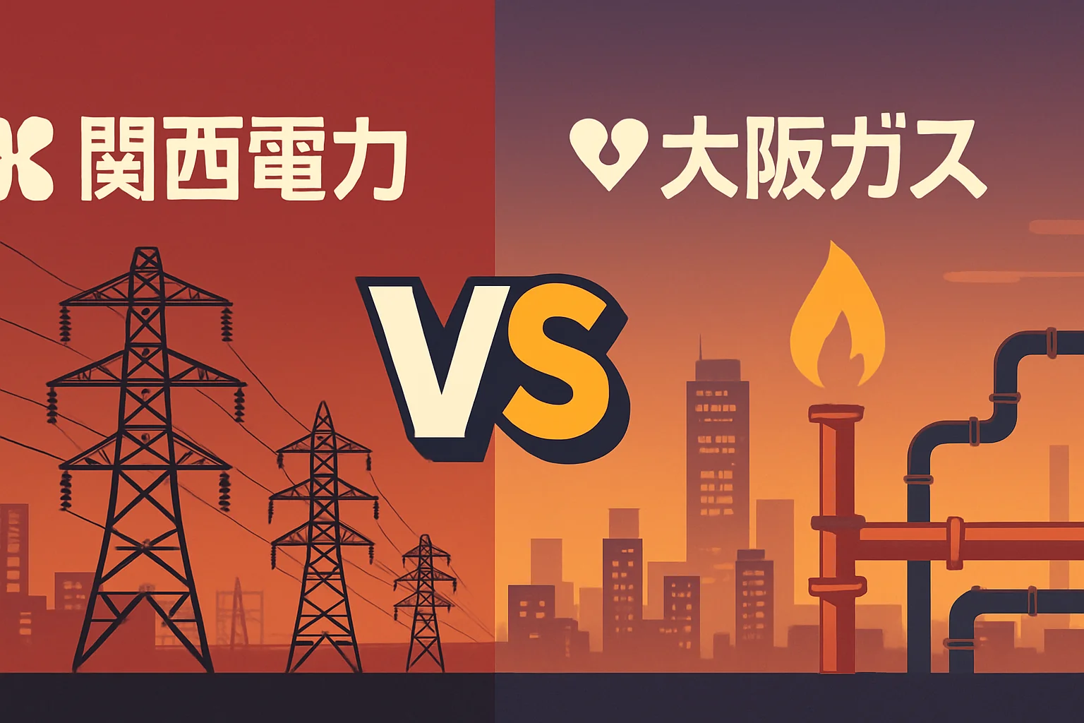 関西電力VS大阪ガス、まとめるとどっちがお得？【2026年最新】一人暮らし～家族世帯まで徹底比較